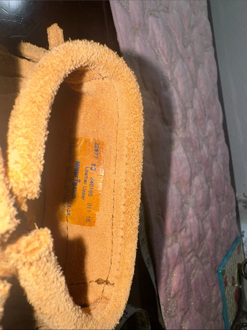Minnetonka Kids Fringe Moccasin Boots - Tan